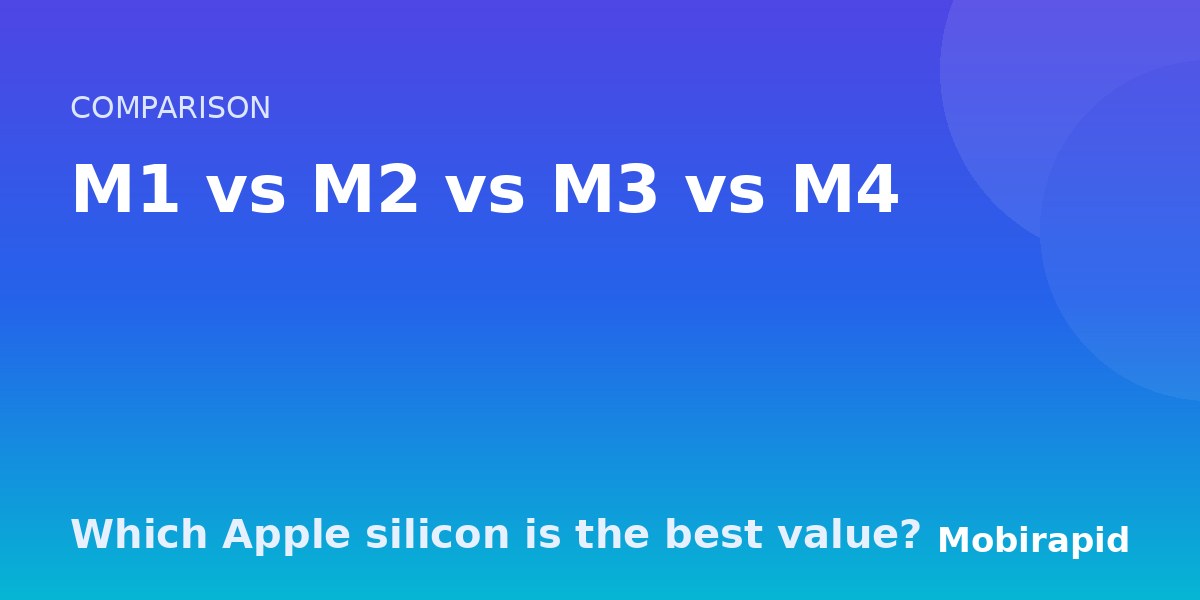 M1 vs M2 vs M3 vs M4: which MacBook chip should you buy refurbished?